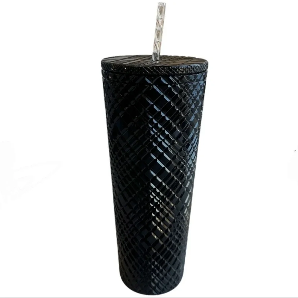 Black Tumbler Jeweled Venti 24‎ oz Cold Cup NEW